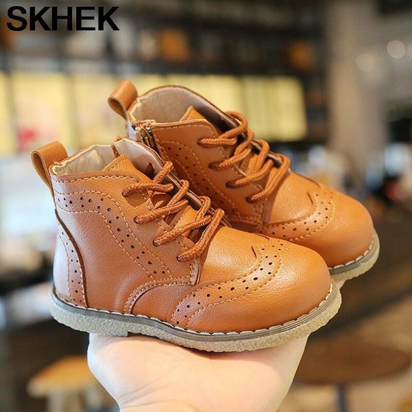 

autumn winter children boots pu leather comfortable boys girls baby shoes ankle snow kids, Black;grey