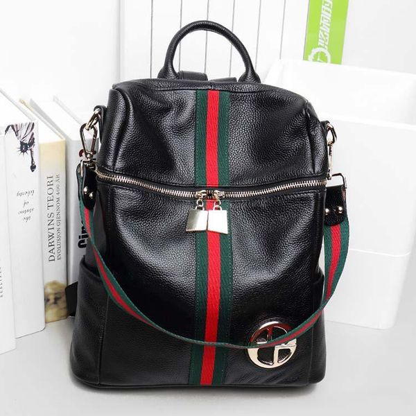 

backpack juanjuan women's double leather made in europe and america