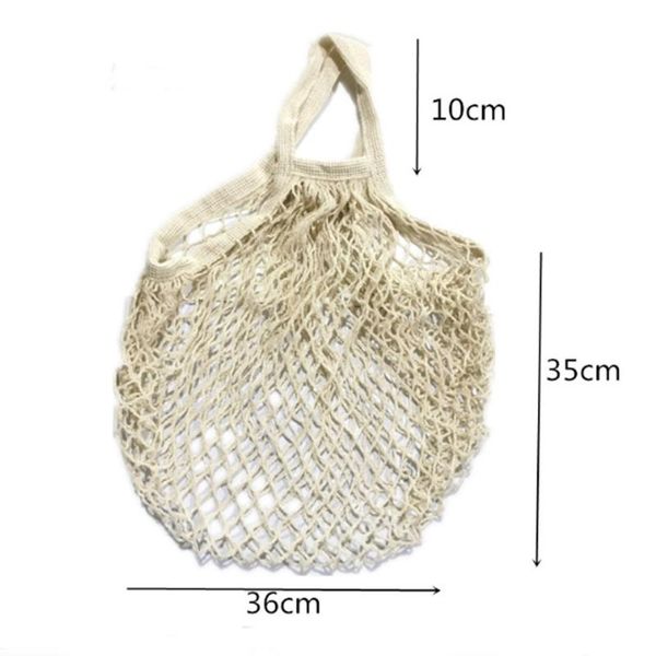 

2pcs all cotton mesh bag shopping fruit vegetable storage bags