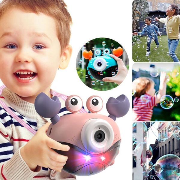 

crab bath toy bubble maker for the bathtub blows bubbles songs machine toddler kids toys camera shape dtt88 party favor