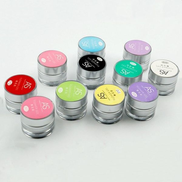 

3d carved patterns gel soak off uv nail art modelling manicure diy bright 20 colors sculpture decoration1, Red;pink