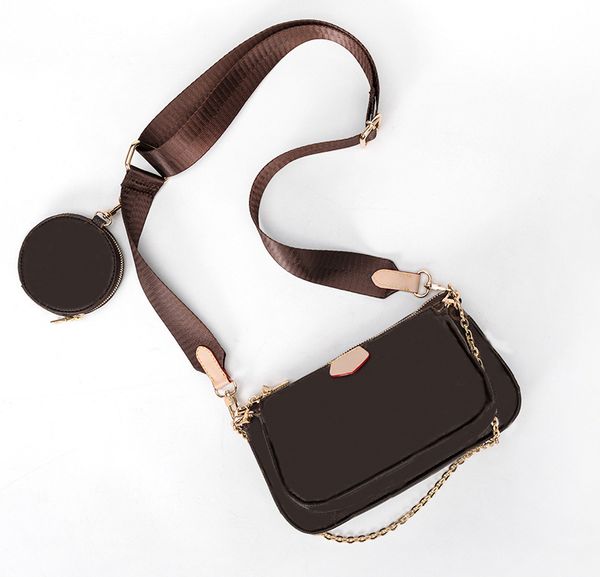 

women luxury designers handbags casual chain bags purses wallets 3-piece set clutch shoulder lady fashion totes handle ladies cross body fem