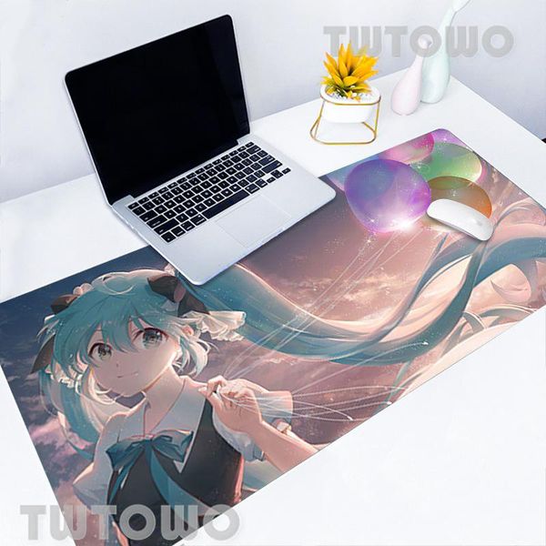 

mouse pads & wrist rests konachan anime japanese girl pad mousepad large mat mousepads gamer natural rubber computer custom