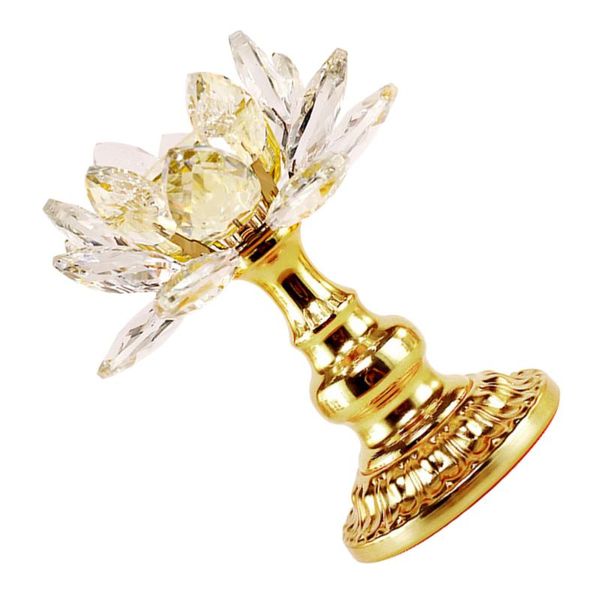 

candle holders crystal lotus holder tea light shaped stand