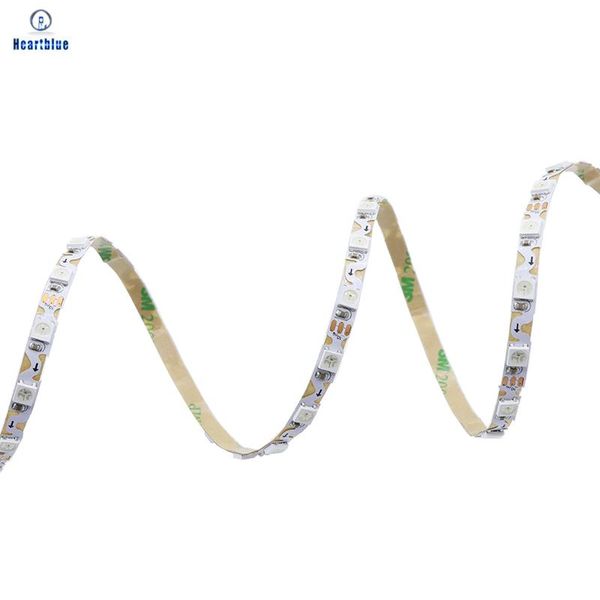 

strips ws2812b s shape full color led strip 60leds/m 5.5mm pcb addressable pixel smd rgb light 1m 5m black/white
