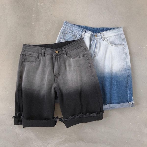 

brand summer mens jean shorts 2021 denim for men fashion hole jeans plus size 4xl 5xl men's, White;black