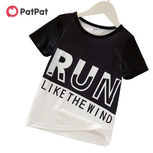 

summer kid boy sports letter t-shirt 210528, Blue