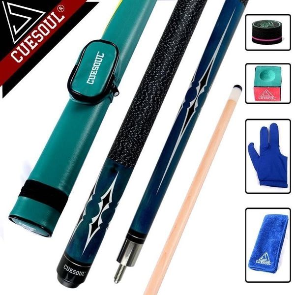 

maple billiard cues shaft 11.5mm/12.75mm 58 inch tips 1/2 split pool billiards cue stick with case