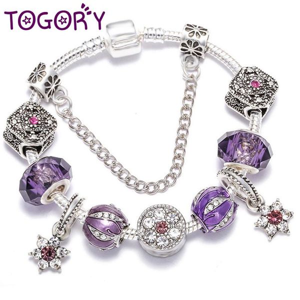 

cartoon charms bracelets crystal beads fit original & bangles for women fashion jewelry 2021 charm, Golden;silver
