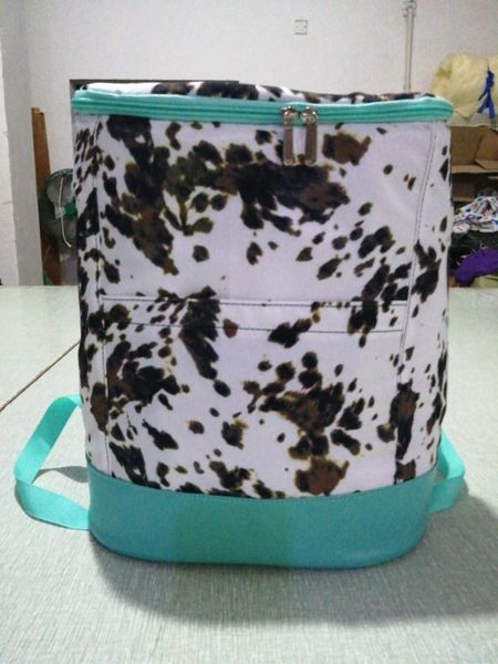 

backpack sunflower cow print stripe keep cold bag for beach picnic large capacity insulated cooler