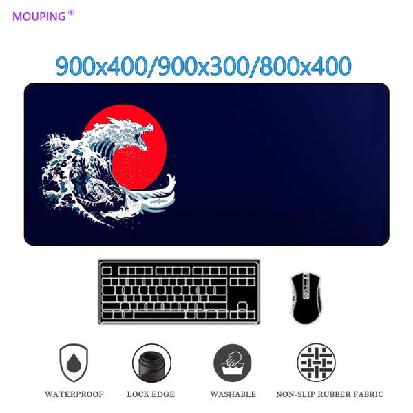 

mouse pads & wrist rests art table black large pad anime computer desk gaming accessories kat great wave deskmat mousepad gamer carpet drop