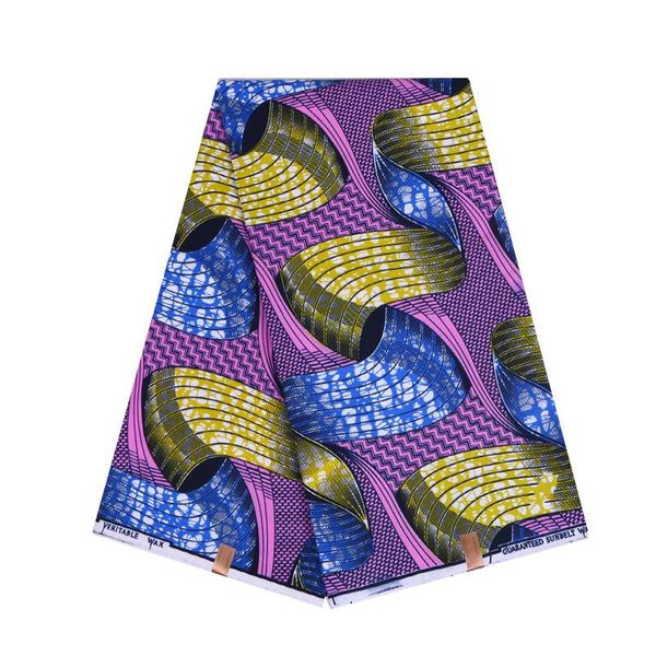 

ribbon 2021 wax 100% polyester african yellow purple & blue print fabric, Pink;blue
