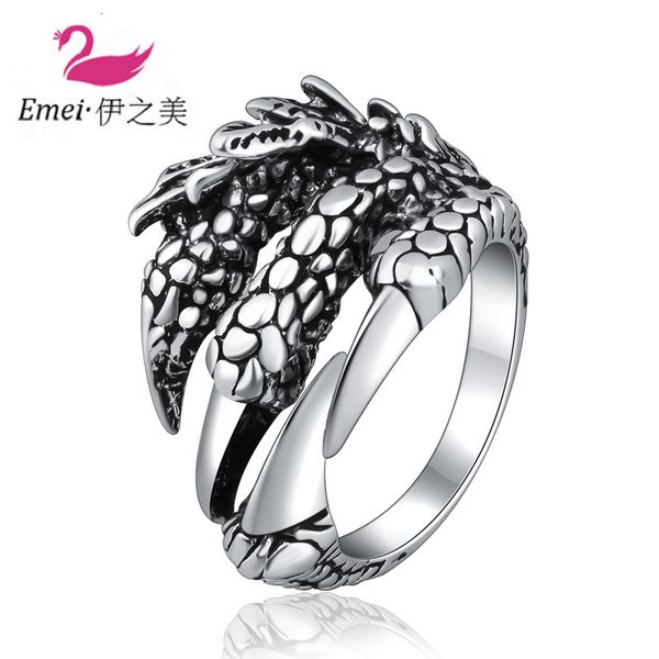 

ring fashion dragon claw leading jewelry eagle aggressive male devil creative style, Silver