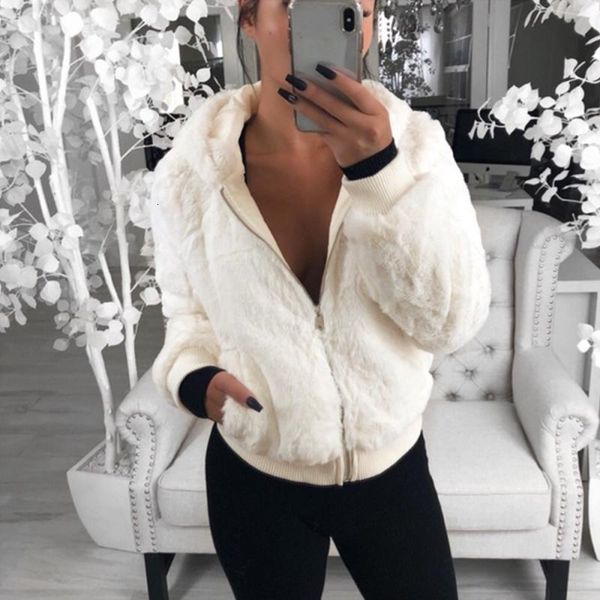 

women's fur & faux autumn winter women coats red streetwear warm jackets plush teddy coat female plus size overcoat party 1akak239 d4lk, Black