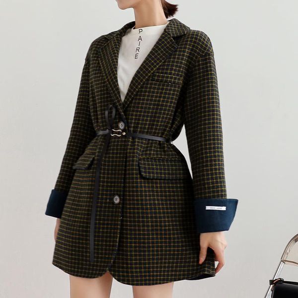 

women's wool & blends 2021 gjsd coat black fall clothes for women cashmere