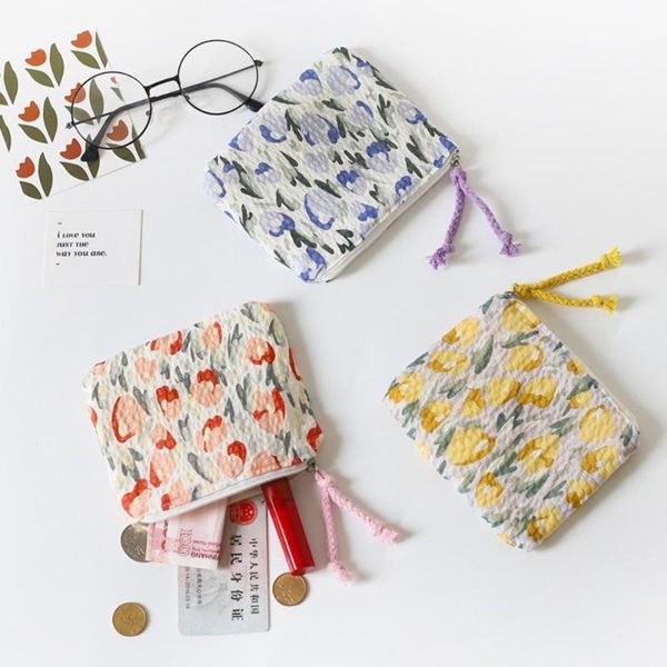 

storage bags 80% dropwomen's wallet floral print exquisite design multi-color zipper coin purse