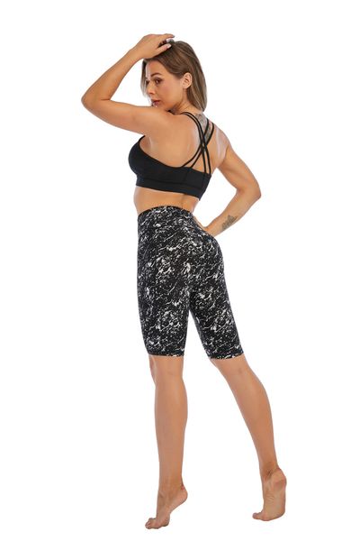 

high waist out pocket yoga pants tummy control stretchy shorts for workout running traning gym, White;red