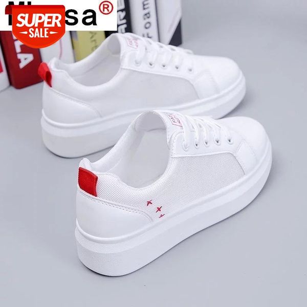

2021 round toe women's vulcanized shoes autumn outdoor sneakers white fashion casual platform #2s35