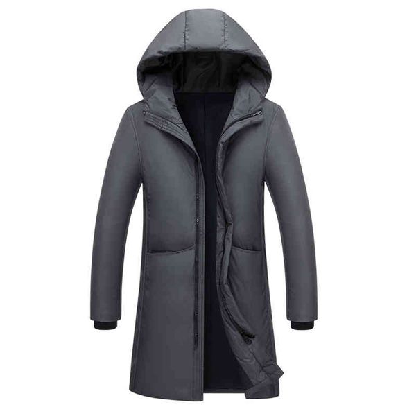 

2020 new long can withstand - 20 degre winter men real fur collar hooded duck down et big size 2xl 3xl 7805, Black
