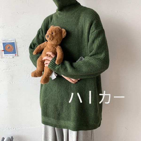 

men's sweaters harajuku men japan style oversized knitted pullovers fashion clothing autumn male clothes, White;black