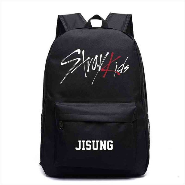 

boys girls backbags stray kids jisung prints teenage school bags lapbackpack mochilas mujer travel backpacks canvas rugzak