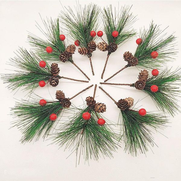 

christmas decorations decoration simulation pine needles berry ornaments festive atmosphere venue layout props children's fun