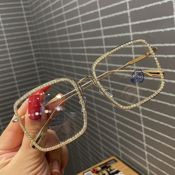 Sonnenbrillen Strass Multifokale Lesebrille Damenmode Weibliche Pochromic Hyperopie Brillen Brillen mit Sehstärke UV FML