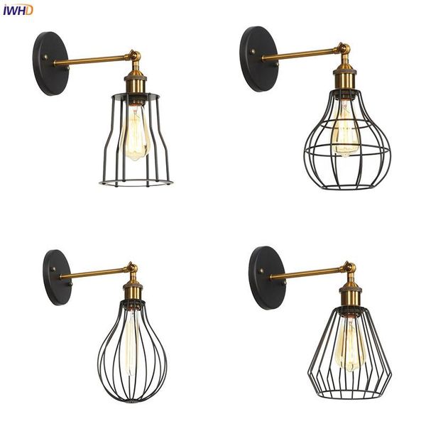 

loft decor industrial wall light bedroom stair living room edison antique retro vintage lamp led aplique luz pared