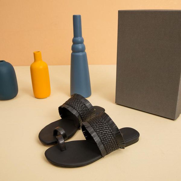 

70% off wholesale flip-flops genuine leather suede women's sandals for women classic rivet metal style velvet, Black