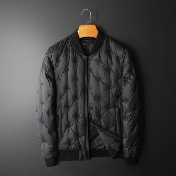 

men's & parkas parkamens winter coats baseball collar parka down jackets jacket for men 0htq, Black