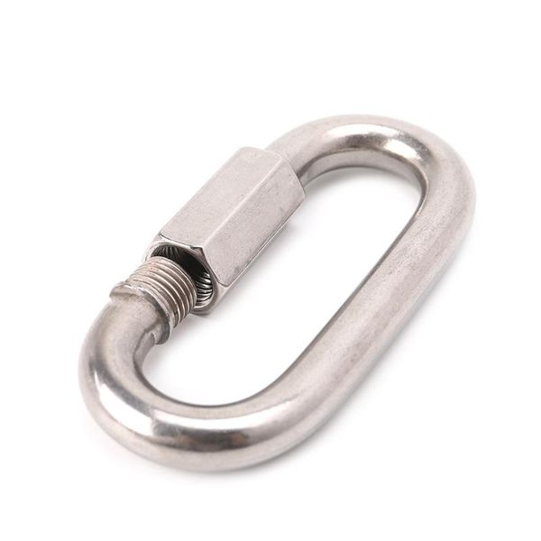 

cords, slings and webbing stainless steel screw lock climbing gear carabiner quick links safety snap hook t8nc