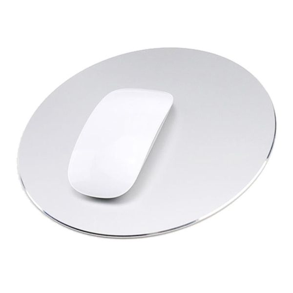 

mouse pads & wrist rests aluminum alloy metal pad anti-slip computer deskmousepad mat universal home office for mac/pc mice