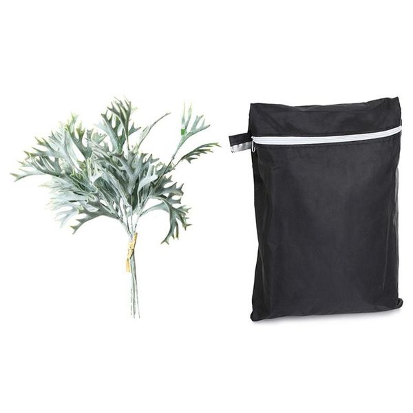 

decorative flowers & wreaths waterproof bbq grill cover barbeque anti dust rain with 30pcs/5 bundle flocked antlers grass artificial