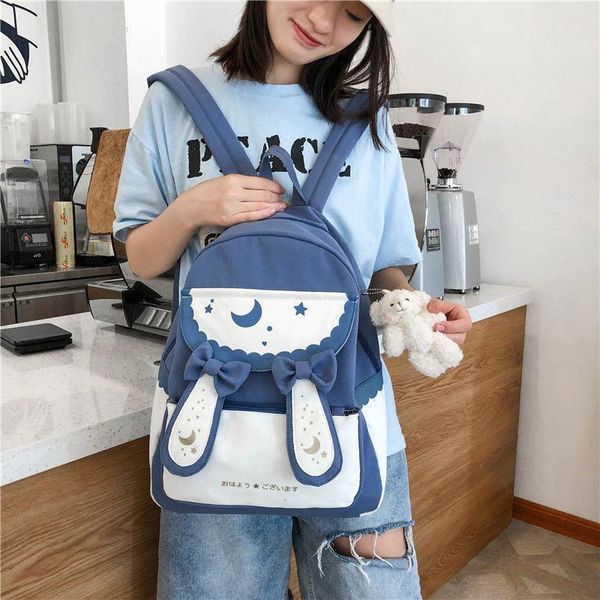 

fashion 2021 moon backpack for teens girls school bag middle student bags