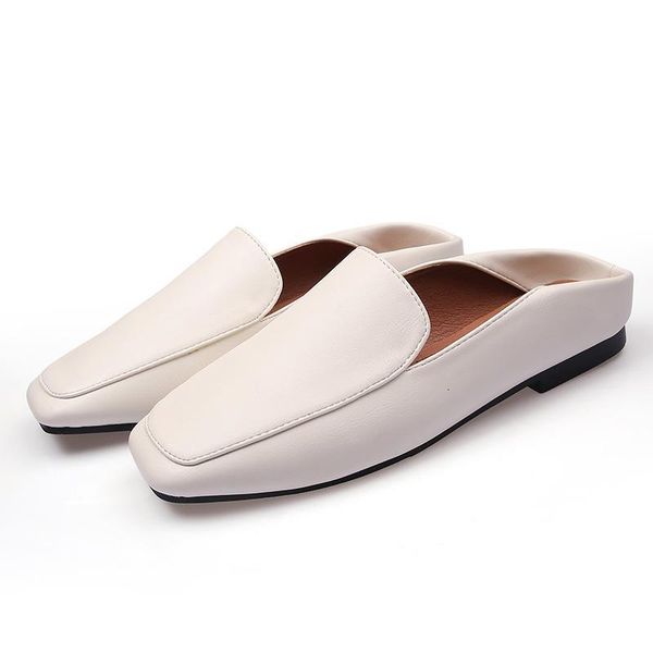 

slippers brand designer women slip on mules flat heel casual shoes british classic slides summer footwear ltvq, Black