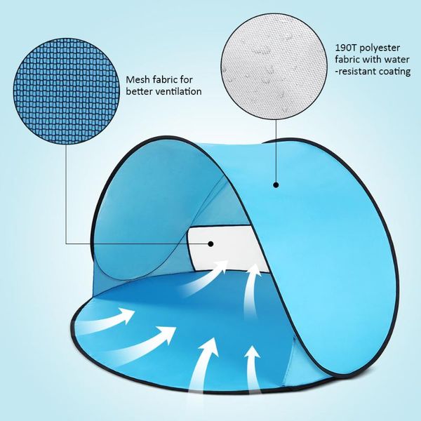 

outdoor camping tent portable anti uv beach summer instant up baby cabana sun shelter for fishing hiking with bag tents and shelters