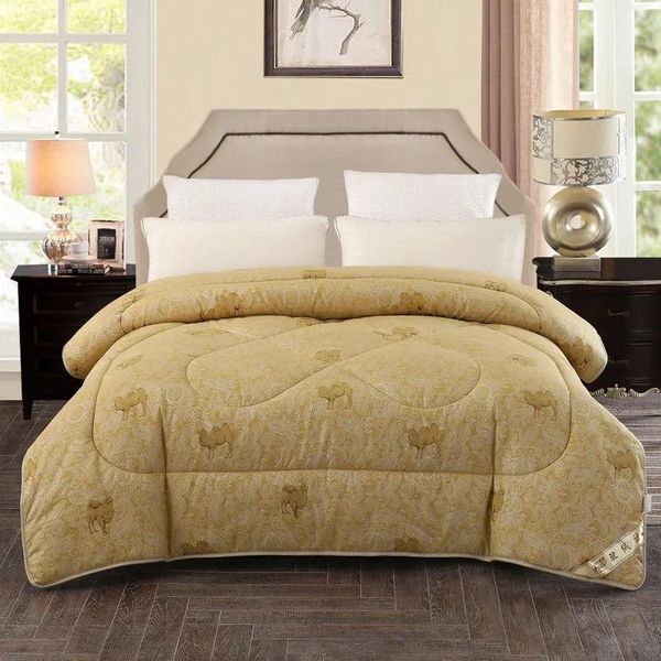 

comforters & sets vescovo winter camel wool bedspread comforter 150*200 quilt and blanket 200*230