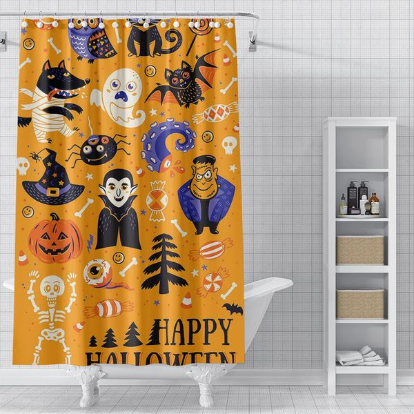 

hat pattern 3d printed shower curtain waterproof, antifouling, durable, fine workmanship