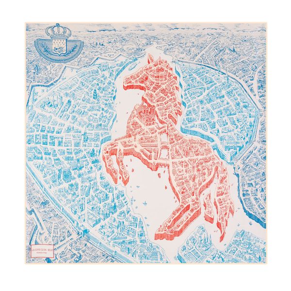 

90cm horse printing women luxury brand bandana handmade curled twill silk square hijab scarf foulard head scarves shawl, Blue;gray