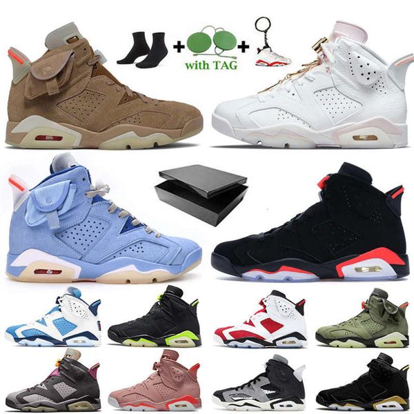 

travis scotts gold hoops 6s mens basketball shoes jumpman 6 bordeaux unc british khaki carmine black infrared trainers midnight navy tech