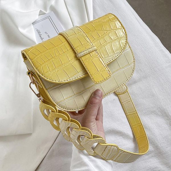 

luxury alligator pattern crossbody bags 2021 summer shoulder bag female travel saddle evening