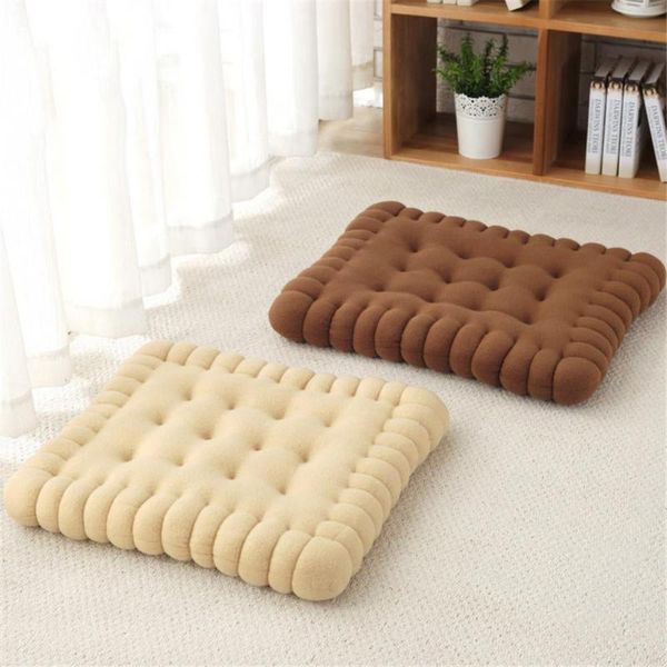 

cushion/decorative pillow creative soft biscuit shape cushion classical floor chair car seat pad decorative cookie tatami back sofa home