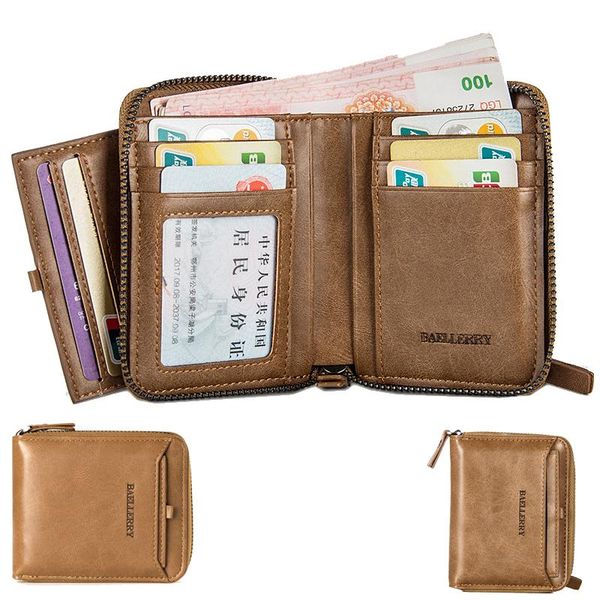 

wallets men wallet leather coin purse clutch hasp open retro short card case package passport cover, Red;black