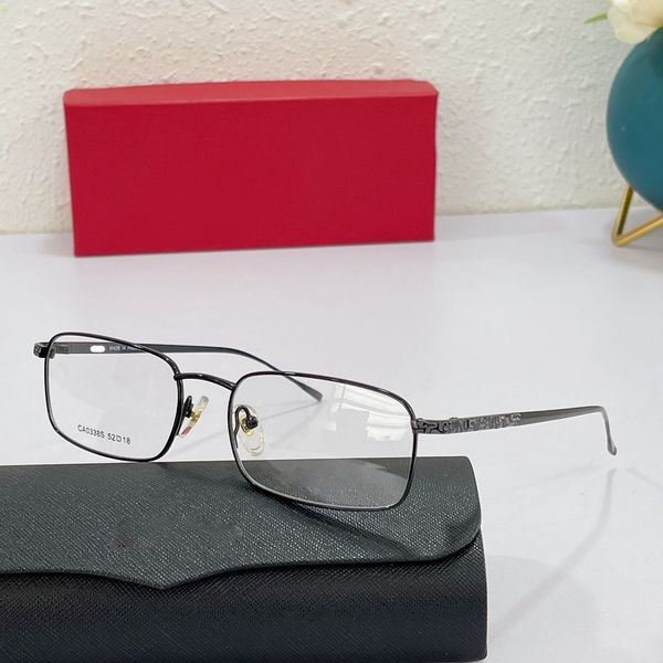 

2021 new cady fashion business women's literature and art optical titanium metal box comfortable ultra light glasses, White;black