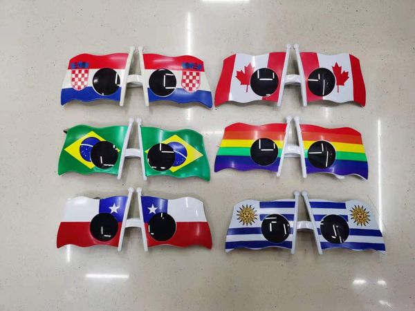 

souvenir national flag printing glasses world cup fans party ball brazil