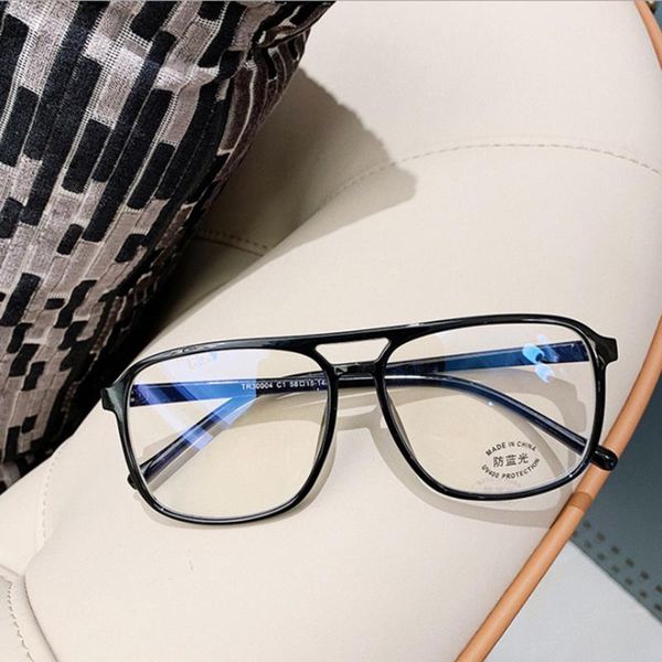 

sunglasses ly women anti-blue light glasses retro full frame blue filmed flat lens eyeglass radiation block for computer, White;black