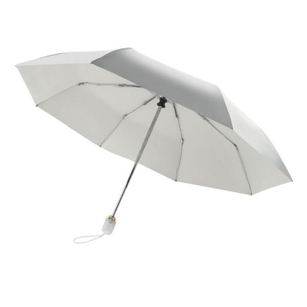 

umbrellas automatic umbrella rain women three-folding windproof pure color female waterproof parasol