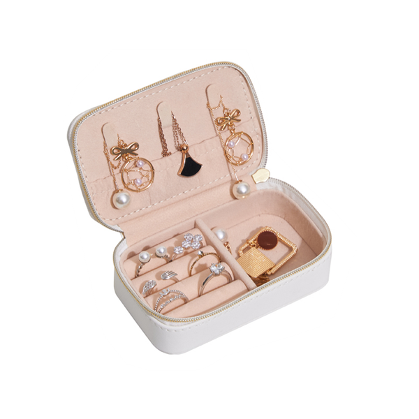 

jewelry pouches, bags 2021 small ring necklace makeup holder leather jewel cases organizer, Pink;blue
