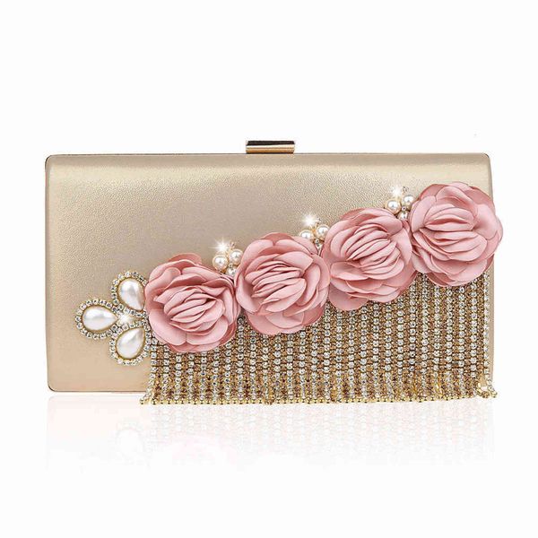 

fashion tassel bag lovely flower square hand celebrity banquet 12011