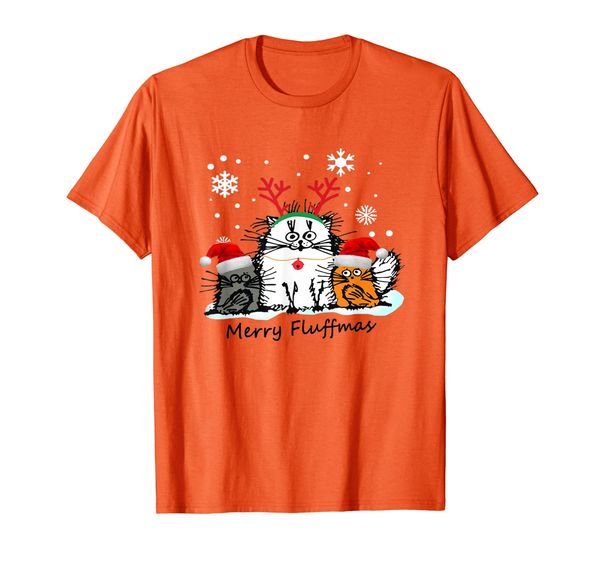 

Cat Merry Fluffmas Funny Shirt Gift For Men Women Kid T-Shirt, Mainly pictures